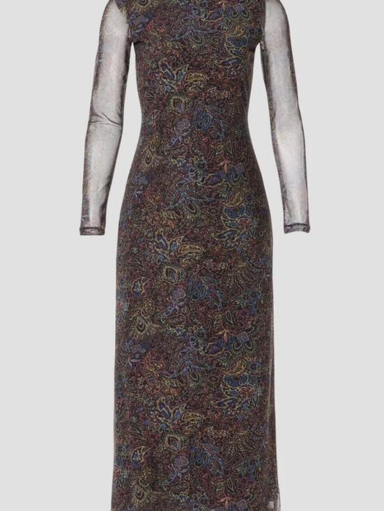 Dresses & Skirts - Printed Mesh Dress | Rosetta Getty x RTR | Medium (205)